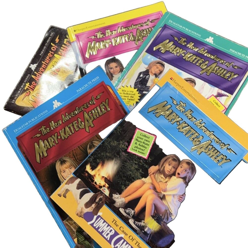 1990s The New Adventures of Mary-Kate & Ashley Digest Paperback 6 set scholastic